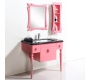 Mobile da bagno : lavabo, mobile sottovasca, mensola e specchio VICKY