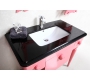 Mobile da bagno : lavabo, mobile sottovasca, mensola e specchio VICKY