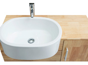 Mobile da bagno : lavabo, mobile  sottovasca, mensole e specchio  NIVAN