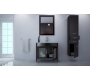 Mobile da bagno : lavabo, mobile sottovasca, specchio e colonna  MILLO