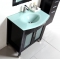 Mobile da bagno : lavabo, mobile sottovasca, specchio e colonna  MILLO