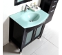 Mobile da bagno : lavabo, mobile sottovasca, specchio e colonna  MILLO