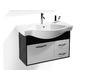 Mobile da bagno Skyler : lavabo, mobile sottovasca,mensola e specchio 
