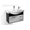 Mobile da bagno Skyler : lavabo, mobile sottovasca,mensola e specchio 
