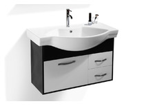 Mobile da bagno Skyler : lavabo, mobile sottovasca,mensola e specchio 
