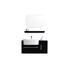 Mobile da bagno Sullivan : lavabo, mobile sottovasca, mensola e specchio. 