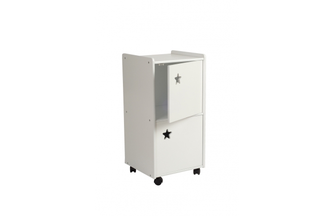 Mobile per bambini 2 porte colore bianco STELLA 