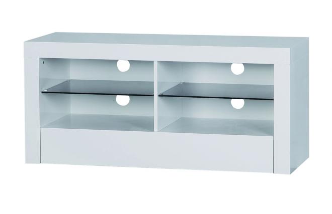 Mobile tv design bianco GLORIA 170cm, 4comparti e 1 cassetto 
