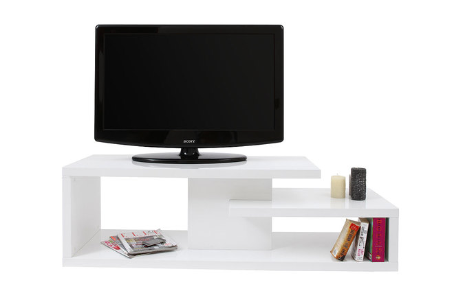 Mobile TV design laccato bianco HALTON