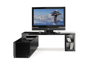 Mobile TV design laccato nero TROYE