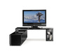 Mobile TV design laccato nero TROYE