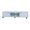 Mobile tv design LEA bianco 170cm con rotelle, 2 comparti e 2 cassetti