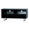 Mobile tv design LEA nero 120cm, 2 comparti e 2 cassetti
