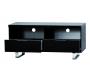 Mobile tv design LEA nero 120cm, 2 comparti e 2 cassetti