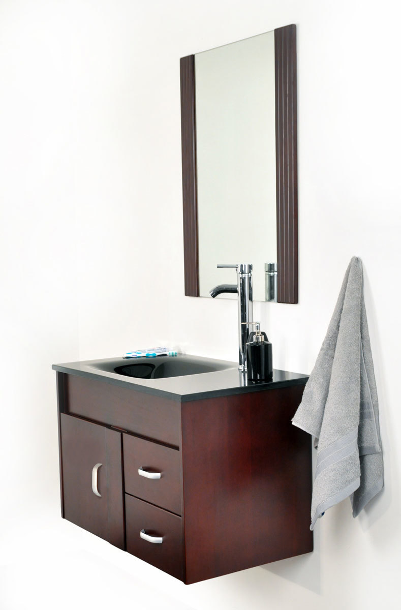 Mobili da bagno CANBERRA : lavabo, mobile sottovasca e specchio