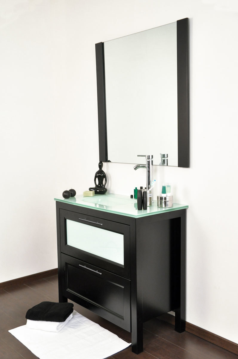 Mobili da bagno GLADSTONE : lavabo, mobile sottovasca e specchio