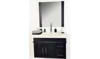 Mobili da bagno MANDURAH : lavabo, mobile sottovasca e specchio