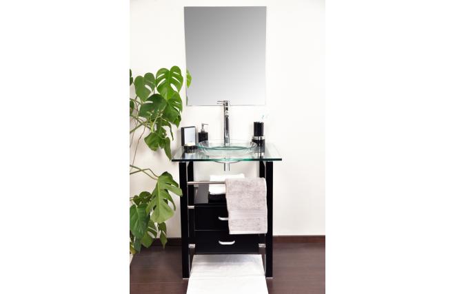 Mobili da bagno SUNBURY : lavabo, mobile sottovasca e specchio