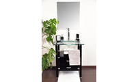 Mobili da bagno SUNBURY : lavabo, mobile sottovasca e specchio
