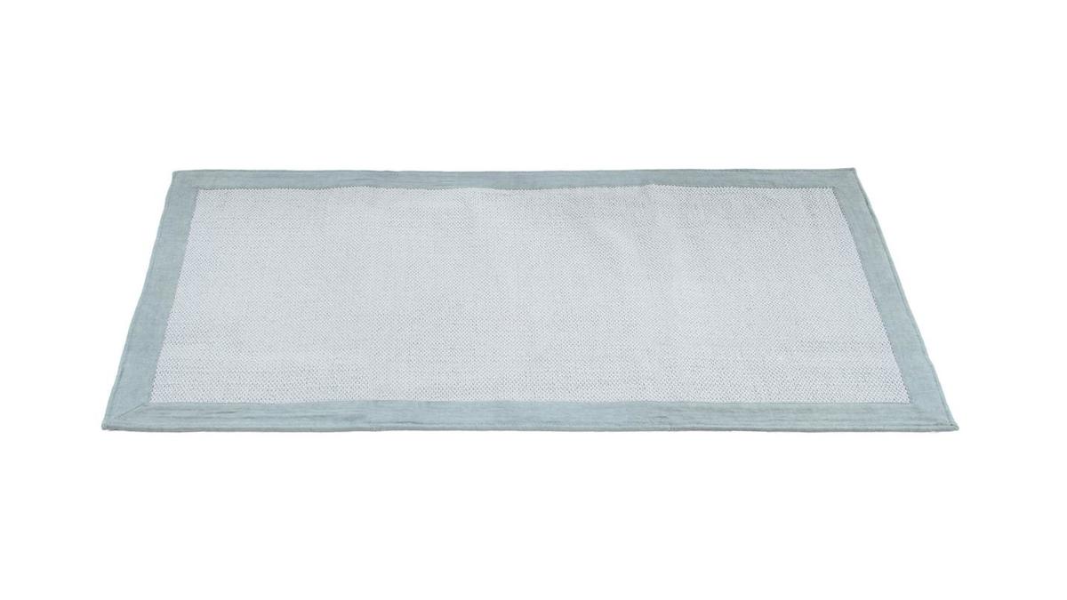 Passatoia da corridoio in cotone azzurro perla 60 x 200 cm ASTER