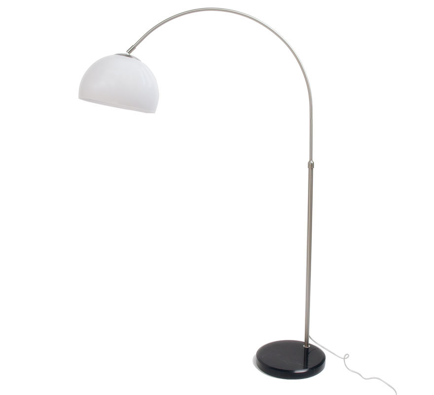 Piantana SIXTY piccola inox/bianco altezza 84,5 cm