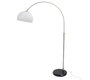 Piantana SIXTY piccola inox/bianco altezza 84,5 cm