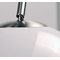 Piantana SIXTY piccola inox/bianco altezza 84,5 cm