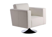Poltrona BOSTON bianco - girevole