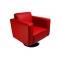 Poltrona Boston rosso bordeaux - girevole