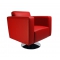 Poltrona Boston rosso bordeaux - girevole