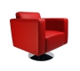 Poltrona Boston rosso bordeaux - girevole