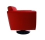 Poltrona Boston rosso bordeaux - girevole