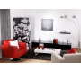 Poltrona Boston rosso bordeaux - girevole