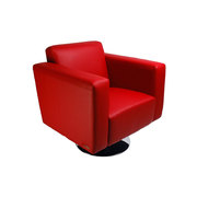 Poltrona Boston rosso bordeaux - girevole image pub1