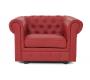 Poltrona  Chesterfield colore lampone
