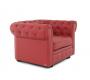Poltrona  Chesterfield colore lampone