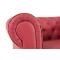 Poltrona  Chesterfield colore lampone