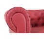Poltrona  Chesterfield colore lampone