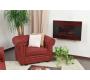 Poltrona  Chesterfield colore lampone