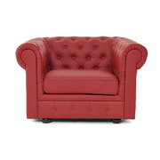 Poltrona  Chesterfield colore lampone image pub1