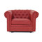 Poltrona  Chesterfield colore lampone