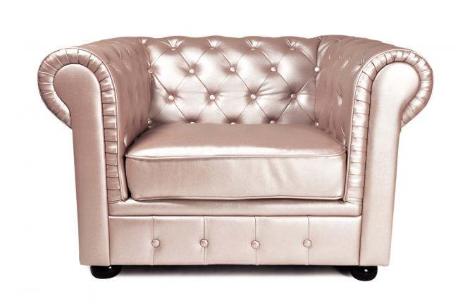 Poltrona  CHESTERFIELD colore perlato
