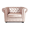 Poltrona  CHESTERFIELD colore perlato