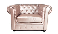 Poltrona  CHESTERFIELD colore perlato