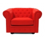 Poltrona  Chesterfield colore rosso