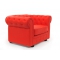 Poltrona  Chesterfield colore rosso
