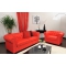 Poltrona  Chesterfield colore rosso