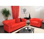 Poltrona  Chesterfield colore rosso
