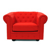 Poltrona  Chesterfield colore rosso