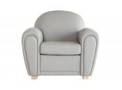 Poltrona  Club pelle marrone talpa NEW CLUB